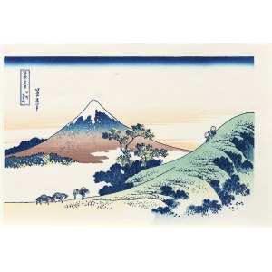 Katsushika Hokusai (1760-1849), Widok z przełęczy Inume w prowincji Kai, z serii: Trzydzieści sześć widoków góry Fuji, wyd. Yuyudo, Tokio/Japonia, okres Showa, po 1960 r.
