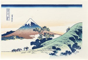 Katsushika Hokusai (1760-1849), Widok z przełęczy Inume w prowincji Kai, z serii: Trzydzieści sześć widoków góry Fuji, wyd. Yuyudo, Tokio/Japonia, okres Showa, po 1960 r.