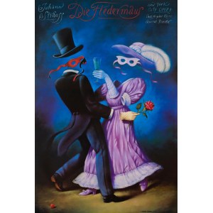 designed by Rafał OLBIŃSKI (b. 1943), *Die Fledermaus*, New York City Opera, 1994