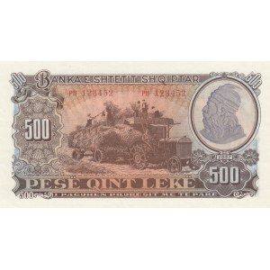 Albania, 500 Leke, 1957, UNC, p31a