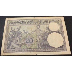 Algeria, 20 Francs, 1939, FINE, p78c