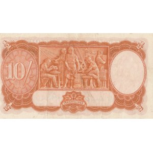 Australia, 10 Shillings, 1949, XF, p25c