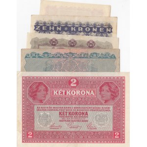Mix Lot (Austuria), 5 different banknotes.
