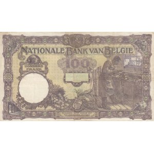 Belgium, 100 Francs, 1926, VF (+), p95