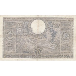 Belgium, 100 Francs or 20 Belgas, 1942, XF, p107