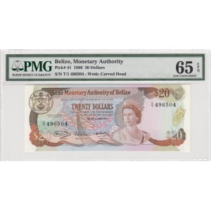 Belize, 20 Dollars, 1980, UNC, p41