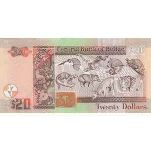 Belize, 20 Dollars, 2005, UNC, p69
