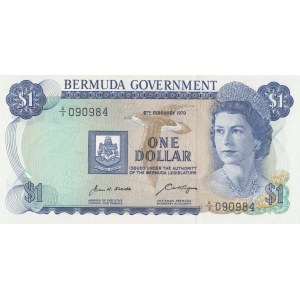 Bermuda, 1 Dollar, 1970, UNC, p23a