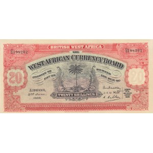 British West Afrika, 20 Shillings, 1933, UNC, p8