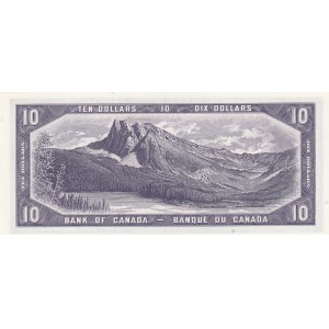Canada, 10 Dollars, 1954, AUNC, p69b, Devil's Face
