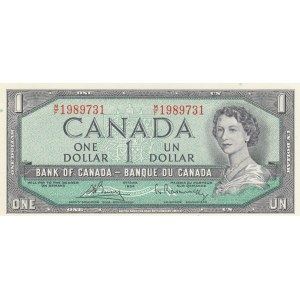 Canada, 1 Dollar, 1954, UNC, p75c
