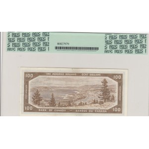 Canada, 100 Dollars, 1954, AUNC, p82a
