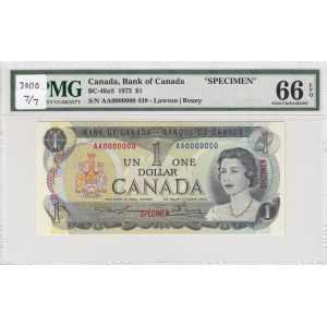 Canada, 1 Dollar, 1971, UNC, p85as, SPECIMEN