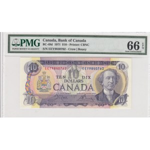 Canada, 10 Dollars, 1971, UNC, p88d