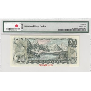 Canada, 20 Dollars, 1969, UNC, p89as, SPECIMEN