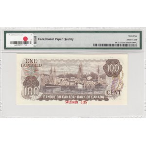Canada, 100 Dollars, 1975, UNC, p91as, SPECIMEN