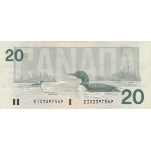 Canada, 20 Dollars, 1991, VF / XF, p97a, REPLACEMENT