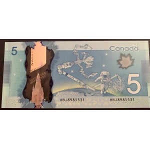 Canada, 5 Dollars, 2013, UNC, p106b