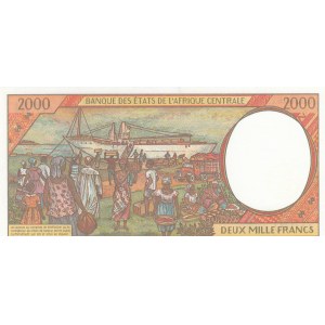 Central African States,  Chad, 2.000 Francs, 2000, UNC, p603Pg