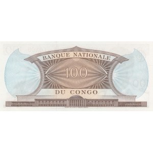 Congo Democratik Republic, 100 Francs, 1962, UNC, p6