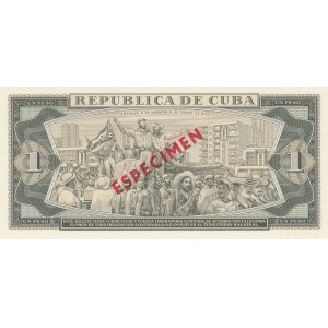 Cuba, 1 Peso, 1979, UNC, p102b, SPECIMEN