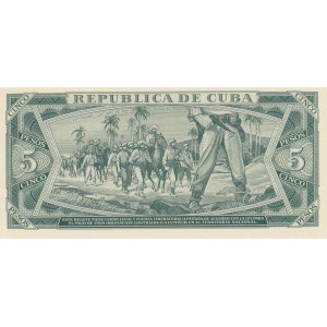 Cuba, 5 Pesos, 1972, UNC, p103b, SPECIMEN