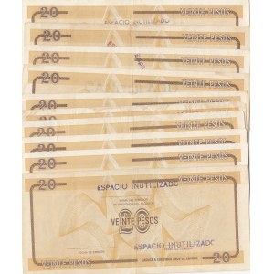 Cuba, 20 Pesos, 1985, VF/UNC, (Total 10 banknotes)