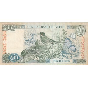 Cyprus, 10 Pounds, 2005, XF (-), p62e