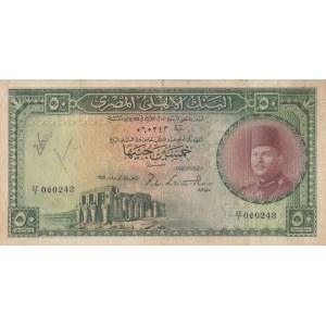 Egypt, 50 Pounds, 1949-51, VF, p26a