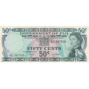 Fiji, 50 Cents, 1968, XF, p58a