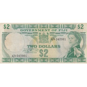 Fiji, 2 Dollars, 1971, XF (+), p66a