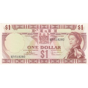 Fiji, 1 Dollar, 1974, UNC (-), p71b