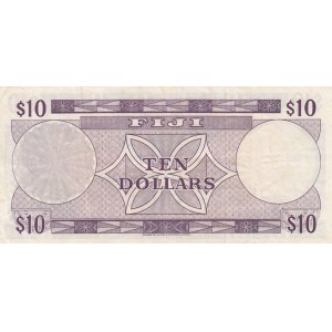 Fiji, 10 Dollars, 1974, XF, p74b