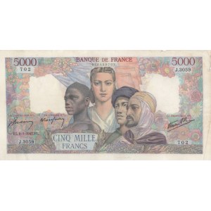 France, 1.000 Francs, 1947, VF, p103c
