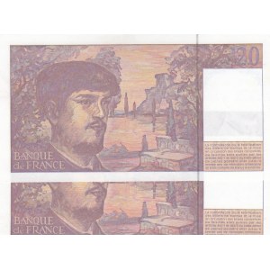 France, 20 Francs (2), 1997, UNC, p151i, (Total 2 consecutive banknotes)