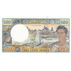 French Pasific Territories, 500 Francs, 1992, UNC, p1h