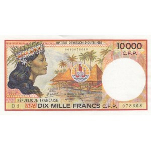 French Pasific Territories, 10.000 Francs, 1985, UNC, p4a