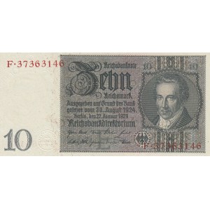Germany, 10 Mark, 1929, UNC, p180a