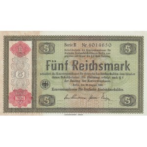 Germany, 5 Reichsmark, 1933, UNC, p199, CANCELLED