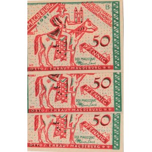 Germany, Notgeld, 50 Pfennig (3), 1921, UNC, (Total 3 banknotes)