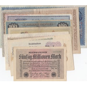 Mix Lot (GERMANY), 9 different banknotes.