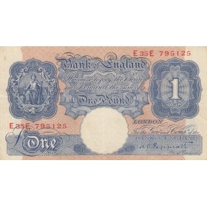 Great Britain, 1 Pound, 1948-1960, VF (+), p369