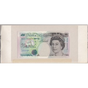 Great Britain, 5 Pounds, 1997, UNC, pCS7, FOLDER