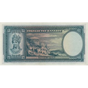 Greece, 1.000 Drachmai, 1939, AUNC, p110