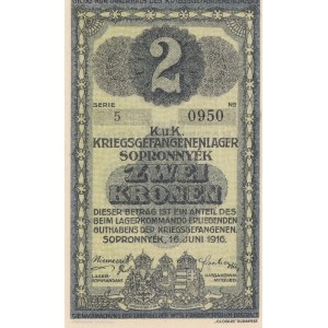 Hungary, 2 Kronen, 1916, UNC