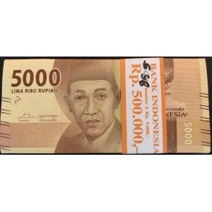 Indonesia, 5.000 Rupiah, 2016, UNC, p156, BUNDLE