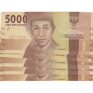 Indonesia, 5.000 Rupiah, 2016, UNC, p156,  (Total 85 banknotes)