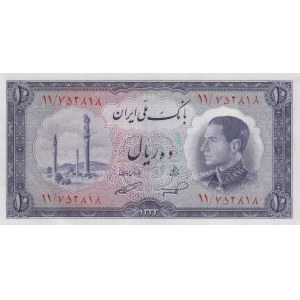 Iran, 10 Rials, 1954, UNC, p64