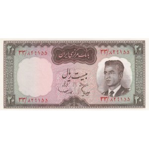 Iran, 20 Rials, 1965, UNC, p78b