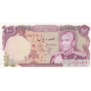Iran, 100 Rials, 1974-79, UNC, p102a